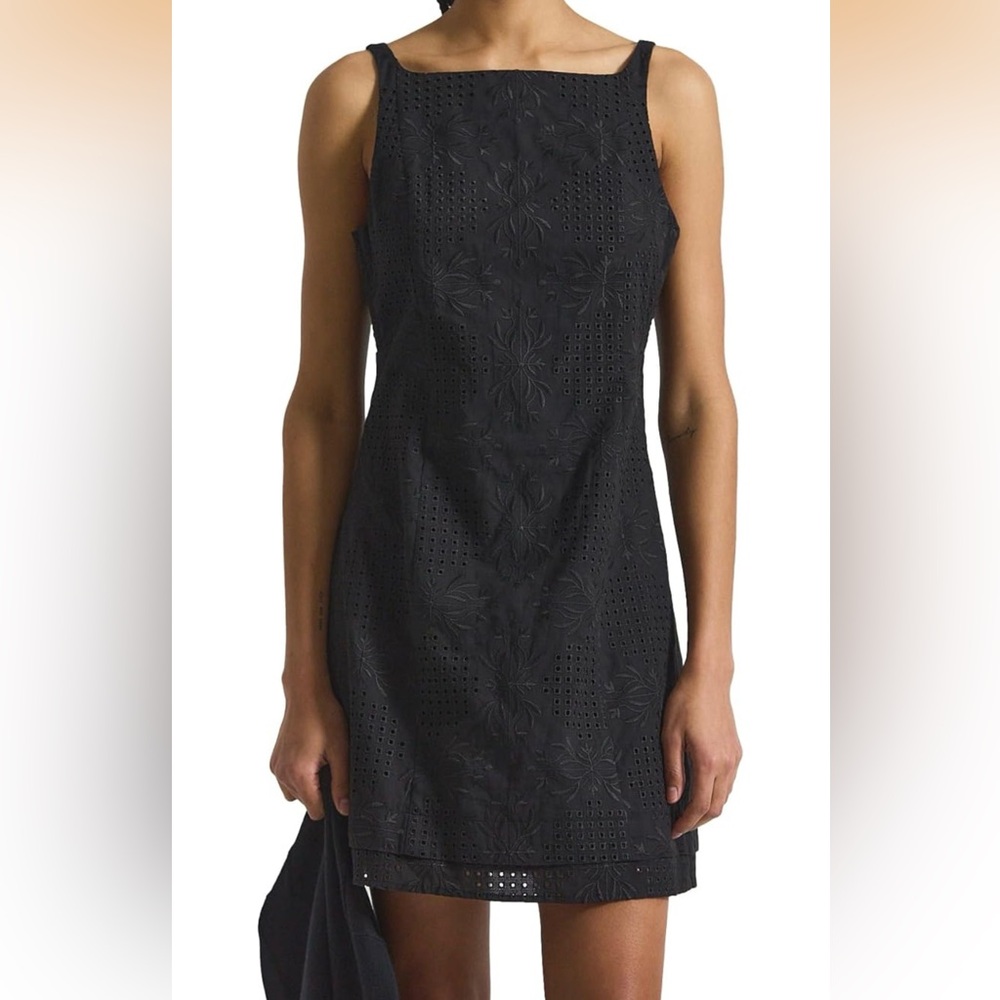 Derek Lam 10 Crosby Womens Saige Garden Tile Eyelet Mini Dress